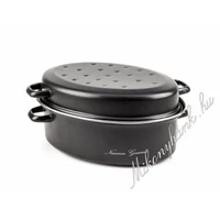 Teflon bevonatú zománcozott pulyka - kacsa sütő 40cm x 30cm