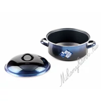 Bonyhádi teflonbevonatos zománcozott lábas+fedő 1.25 liter(16cm)
