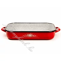 Zománcozott füles tepsi 36x25cm