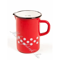 Zománcos mércés magas kiöntő 0.5 liter