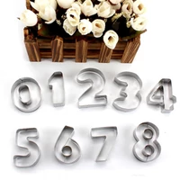 Számok sütemény kiszúró 10 darabos