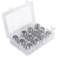 Tortadíszítőfej  készlet 12 darab