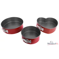 Teflon tortaforma készlet 18cm-26cm-Szív
