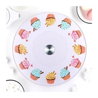 Tortatál üveg forgótál 35 cm (2.osztály)